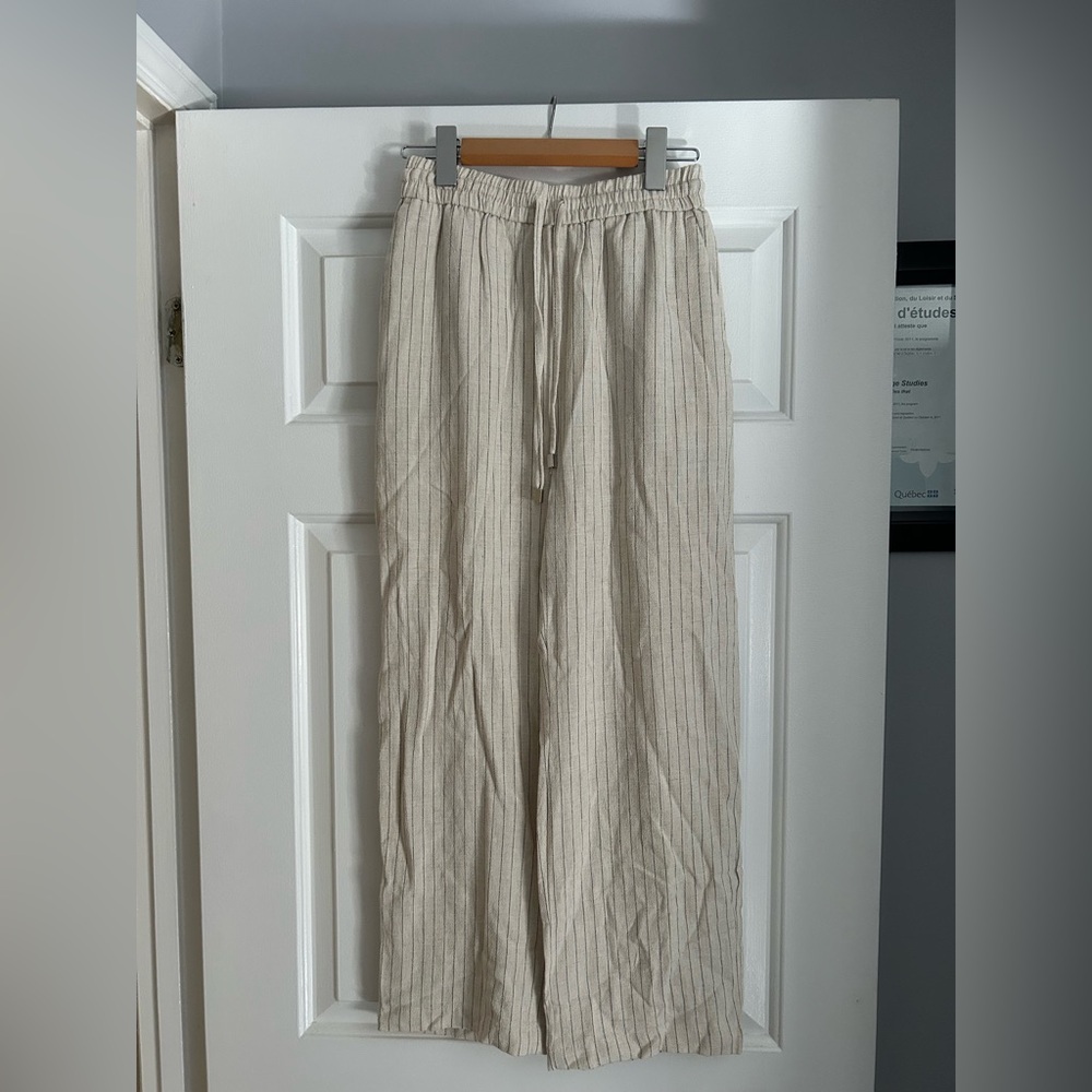 Zara Cream linen pants